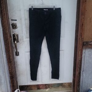 BONGO Black Leopard Print Pants